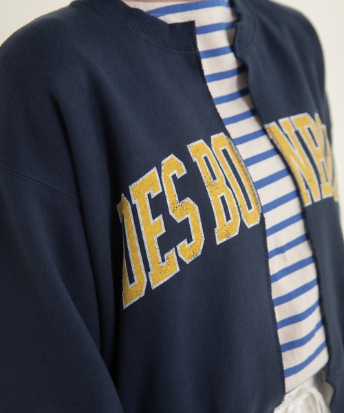 CHILD WOMAN（チャイルドウーマン）の「BONBONプリントスウェット リメイクはおりカーディガン（カーディガン/ボレロ・レディース・グレー/ネイビー・FREE）」の20枚目の写真