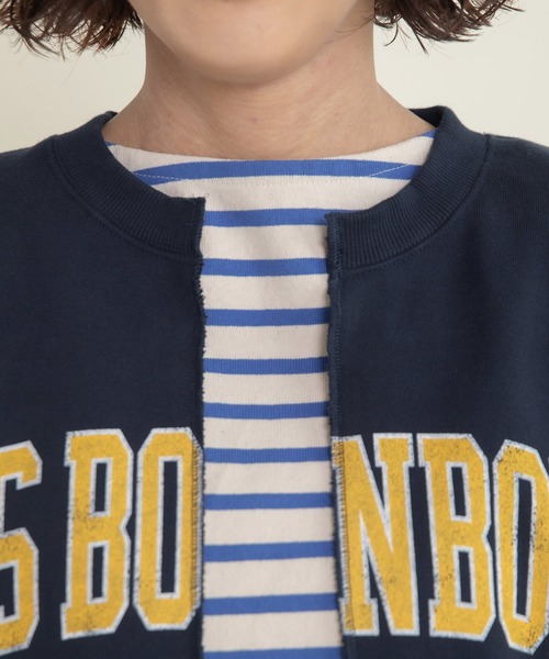 CHILD WOMAN（チャイルドウーマン）の「BONBONプリントスウェット リメイクはおりカーディガン（カーディガン/ボレロ・レディース・グレー/ネイビー・FREE）」の17枚目の写真