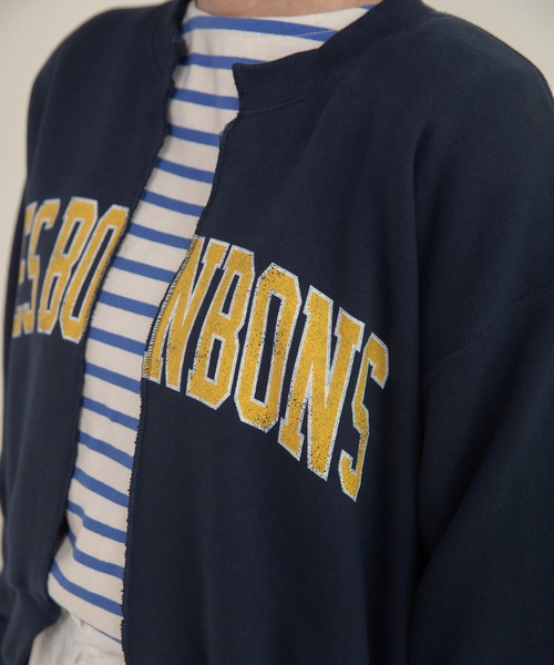 CHILD WOMAN（チャイルドウーマン）の「BONBONプリントスウェット リメイクはおりカーディガン（カーディガン/ボレロ・レディース・グレー/ネイビー・FREE）」の19枚目の写真