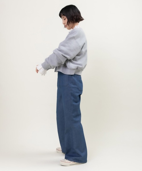 CHILD WOMAN（チャイルドウーマン）の「BONBONプリントスウェット リメイクはおりカーディガン（カーディガン/ボレロ・レディース・グレー/ネイビー・FREE）」の12枚目の写真