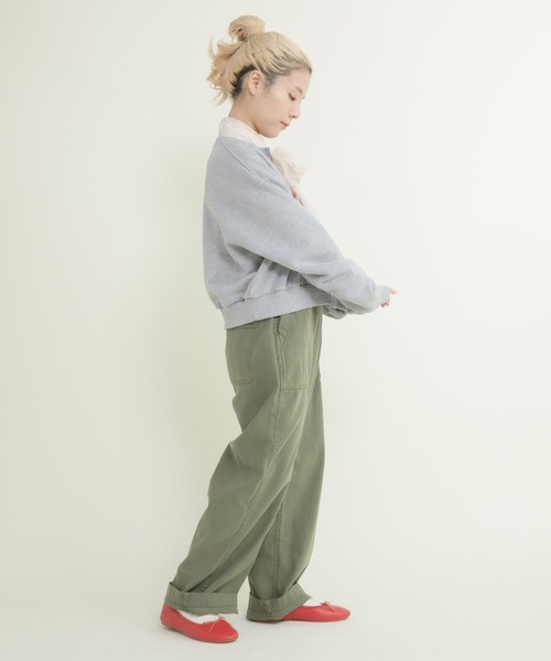 CHILD WOMAN（チャイルドウーマン）の「BONBONプリントスウェット リメイクはおりカーディガン（カーディガン/ボレロ・レディース・グレー/ネイビー・FREE）」の5枚目の写真