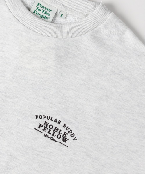 Right-on（ライトオン）の「【POWER TO THE PEOPLE】ゴースト刺繍クルーネックトレーナー（スウェット・メンズ・ブラック/グリーン/ライトグレー・L/XL/M）」の6枚目の写真