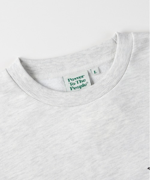 Right-on（ライトオン）の「【POWER TO THE PEOPLE】ゴースト刺繍クルーネックトレーナー（スウェット・メンズ・ブラック/グリーン/ライトグレー・L/XL/M）」の7枚目の写真