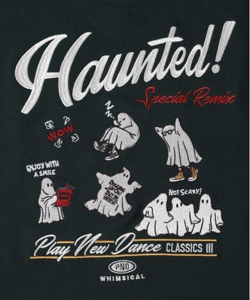 Right-on（ライトオン）の「【POWER TO THE PEOPLE】ゴースト刺繍クルーネックトレーナー（スウェット・メンズ・ブラック/グリーン/ライトグレー・L/XL/M）」の12枚目の写真