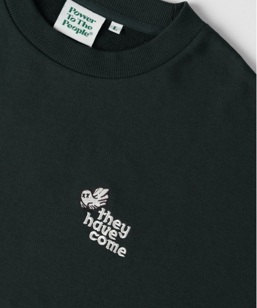 Right-on（ライトオン）の「【POWER TO THE PEOPLE】ゴースト刺繍クルーネックトレーナー（スウェット・メンズ・ブラック/グリーン/ライトグレー・L/XL/M）」の13枚目の写真