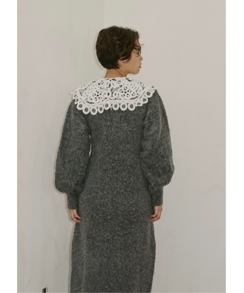 NOTREemor（ノートルエモア）の「Cherie Knit Dress（ワンピース・レディース・ベージュ/グレー・FREE）」の6枚目の写真