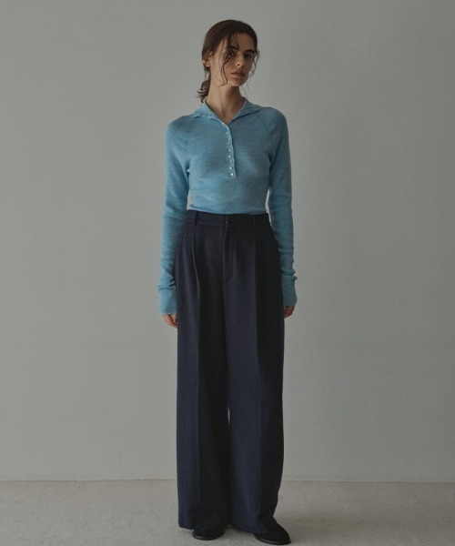 2wayコンフィーハイネックニットプルオーバー（ニット/セーター