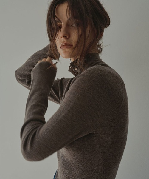 ETRETOKYO エトレ　2wayコンフィーハイネックニットプルオーバー 2wayコンフィーハイネックニットプルオーバー(F GREIGE): トップス