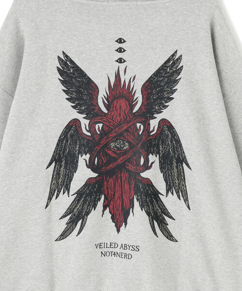 NOT4NERD(ノットフォーナード)の「NOT4NERD/ノットフォーナード/Abyss Angel Pullover Hood(パーカー・メンズ・ブラック・M/L/XL)」の9枚目の写真