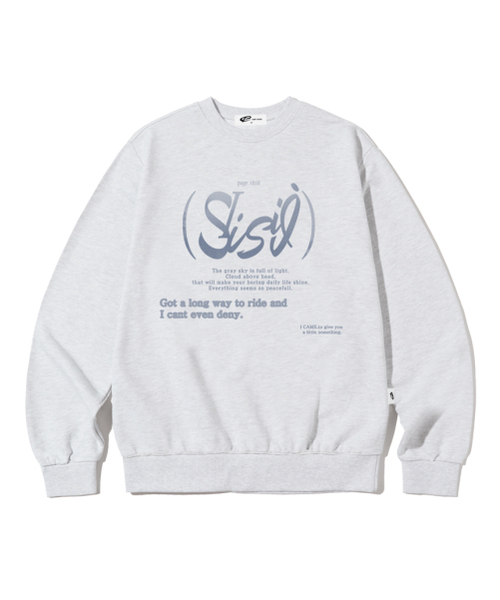 PAGESIISII(ページシシ)の「シーシープリント スウェット ホワイトメランジ(スウェット・レディース・その他・MEDIUM/LARGE)」の1枚目の写真