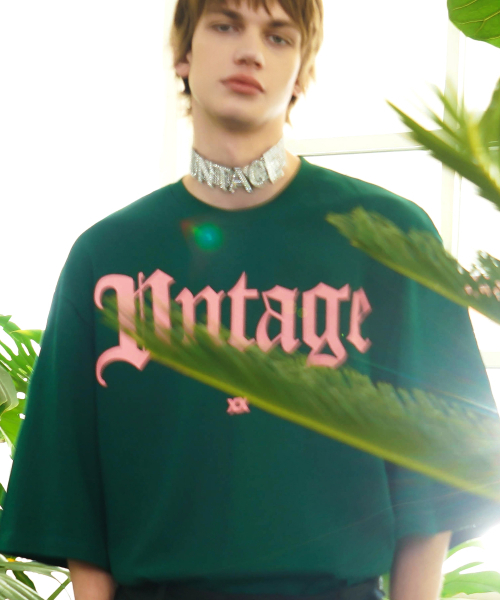 UNTAGE（アンテージ）の「ロゴプリントケープ半袖Tシャツ[グリーン(ユニセックス)]_UTT-ST36（Tシャツ/カットソー・メンズ・その他・FREE）」の2枚目の写真