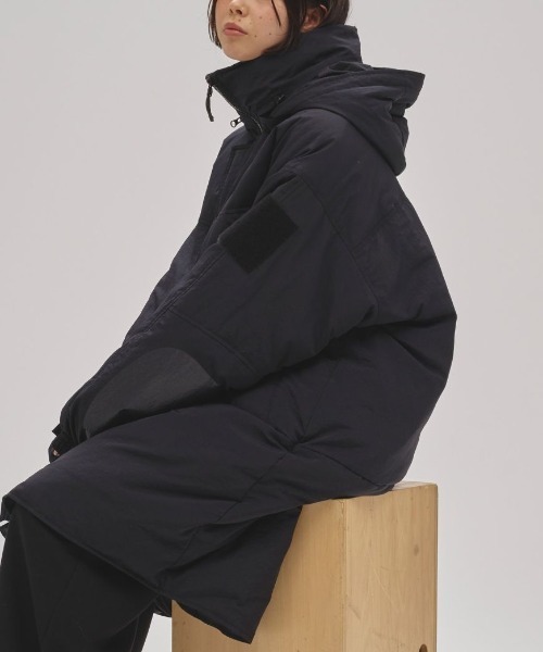 TODAYFUL（トゥデイフル）の「TODAYFUL Monster Down Coat 12220004（ミリタリージャケット・レディース・ブラック/オリーブ・36/38）」の4枚目の写真