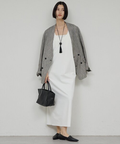 GALLARDAGALANTE(ガリャルダガランテ)の「【セットアップ対応】ノーカラーツイードジャケット(その他アウター・レディース・ベージュ/ブラック・FREE)」の16枚目の写真