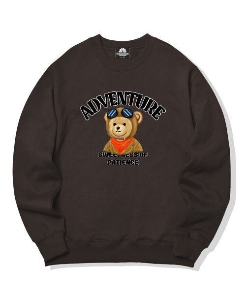TRIPSHION(トリップション)の「パイロットベアグラフィック クルーネック - ブラウン(スウェット・メンズ・その他・LARGE/MEDIUM/X-LARGE)」の1枚目の写真
