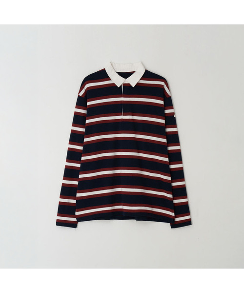 Loose Fit Stripe Rugby T‑shirt — свободная рубашка‑регби в полоску