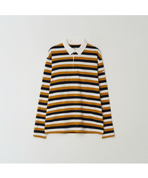 LOOSE FIT STRIPE RUGBY T-SHIRT