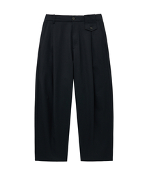 UNGIMMICK（アンジミック）の「PLEATED WIDE WOOL PANTS (BLACK)（スラックス）」