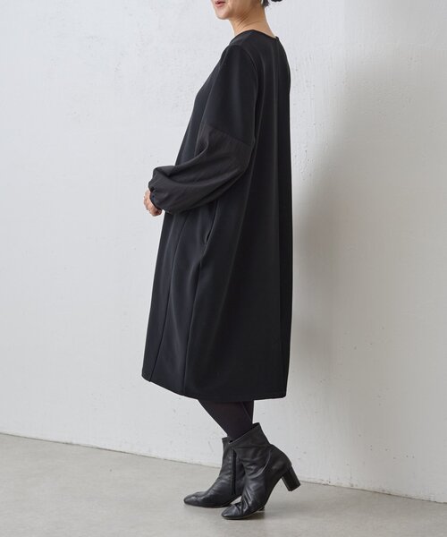 BEARDSLEY（ビアズリー）の「ソデコンビワンピース（ワンピース・レディース・ブラック・FREE）」の4枚目の写真