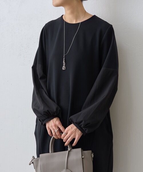 BEARDSLEY（ビアズリー）の「ソデコンビワンピース（ワンピース・レディース・ブラック・FREE）」の7枚目の写真