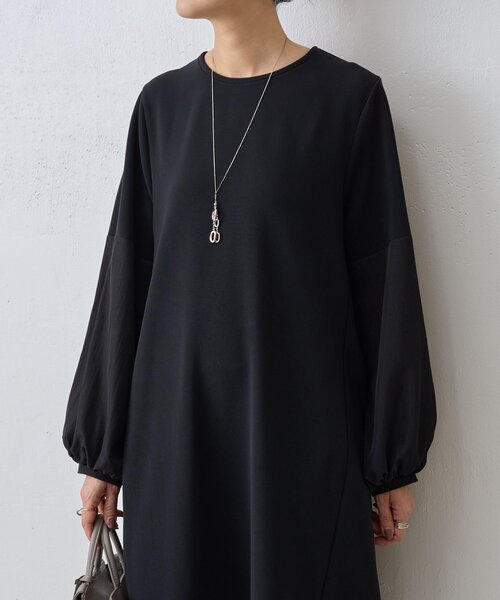 BEARDSLEY（ビアズリー）の「ソデコンビワンピース（ワンピース・レディース・ブラック・FREE）」の8枚目の写真