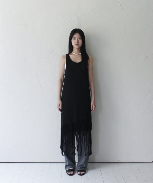 RUBATI(ルバティ)の「レイヤードフリンジジャージーワンピース_ブラック(ワンピース・レディース・その他・size2/size1)」の7枚目の写真