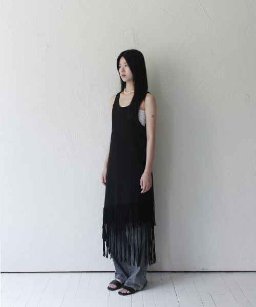 RUBATI(ルバティ)の「レイヤードフリンジジャージーワンピース_ブラック(ワンピース・レディース・その他・size2/size1)」の8枚目の写真