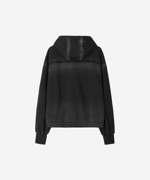 BLR(ビーエルアール)の「Damaged Dyeing Raw Cut Washing Sweat Hoodie(パーカー・メンズ・その他・MEDIUM/LARGE/SMALL)」の3枚目の写真