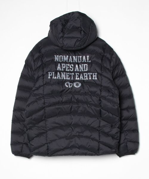 Aape ブラック ダウンジャケット XXL AAPE BY A BATHING APE（エーエイプバイアベイシングエイプ） ダウン