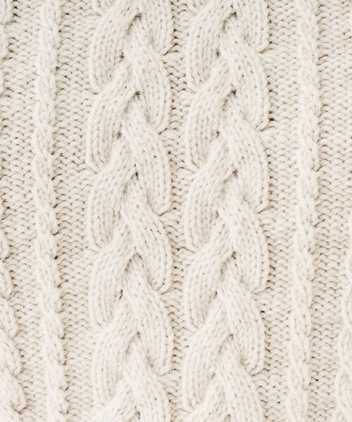 UNTITLED（アンタイトル）の「【洗える】スポンディッシュ ケーブル柄ニット（ニット/セーター・レディース・パープル/ネイビー/ナチュラル/ピンク・02/00/48/44/04）」の11枚目の写真