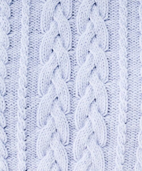 UNTITLED（アンタイトル）の「【洗える】スポンディッシュ ケーブル柄ニット（ニット/セーター・レディース・パープル/ネイビー/ナチュラル/ピンク・02/00/48/44/04）」の19枚目の写真