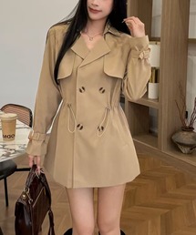 LADY LIKE（レディライク）の「【春夏新作】ウエスト絞りハーフトレンチコート（トレンチコート）」