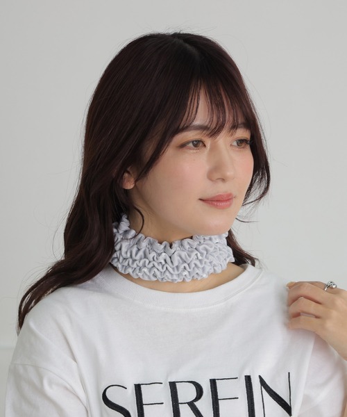 ALTROSE（アルトローズ）の「ヘアバンド 冷感ネッククーラー 2WAY リボン（ヘアバンド・レディース・ブルー系その他4/チェック/グレー/ライトブルー・FREE）」の21枚目の写真