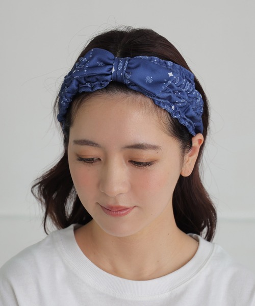 ヘアバンド 冷感ネッククーラー 2WAY リボン（ヘアバンド）｜ALTROSE