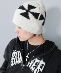 SPINNS（スピンズ）の「シングルニットビーニー/クロス/ユニセックス（ニットキャップ/ビーニー）」