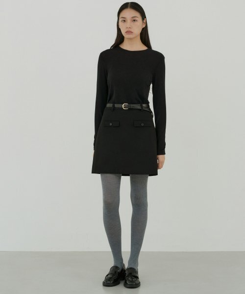 OCTETTE(オテット)の「MINI POCKET SK_BLACK(スカート・レディース・その他・SMALL/MEDIUM)」の2枚目の写真