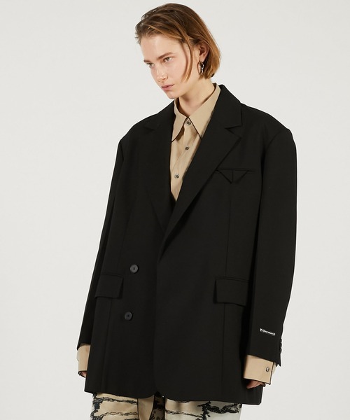 PRANK PROJECT(プランクプロジェクト)の「ハイツイストウールジャケット / High Twist Wool Jacket(テーラードジャケット・レディース・ブラック/グレイッシュベージュ/ホワイト・36/38)」の12枚目の写真