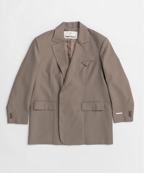 PRANK PROJECT(プランクプロジェクト)の「ハイツイストウールジャケット / High Twist Wool Jacket(テーラードジャケット・レディース・ブラック/グレイッシュベージュ/ホワイト・36/38)」の21枚目の写真