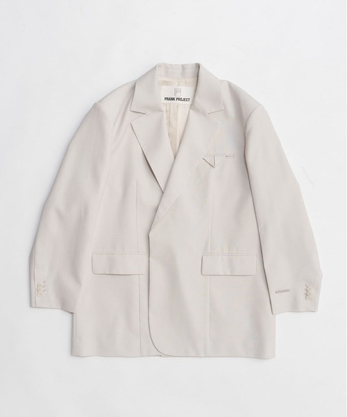 PRANK PROJECT(プランクプロジェクト)の「ハイツイストウールジャケット / High Twist Wool Jacket(テーラードジャケット・レディース・ブラック/グレイッシュベージュ/ホワイト・36/38)」の19枚目の写真