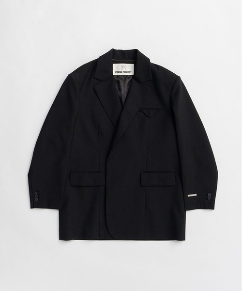 PRANK PROJECT(プランクプロジェクト)の「ハイツイストウールジャケット / High Twist Wool Jacket(テーラードジャケット・レディース・ブラック/グレイッシュベージュ/ホワイト・36/38)」の20枚目の写真