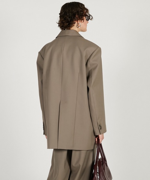 PRANK PROJECT(プランクプロジェクト)の「ハイツイストウールジャケット / High Twist Wool Jacket(テーラードジャケット・レディース・ブラック/グレイッシュベージュ/ホワイト・36/38)」の17枚目の写真