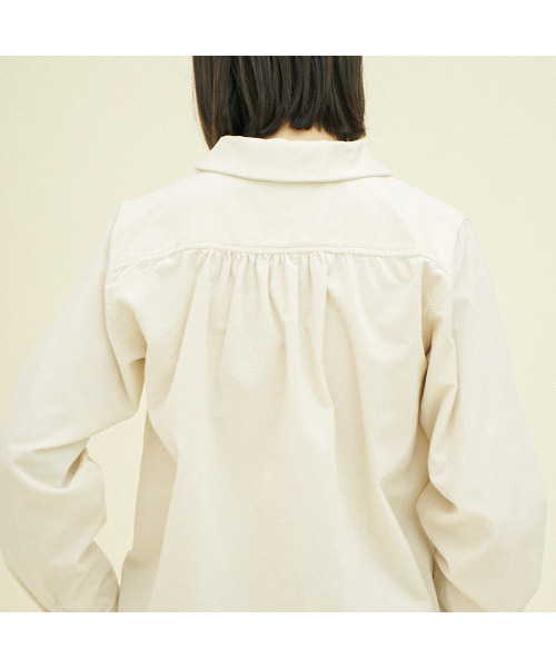 CHIQUITA（チキータ）の「ラウンドシャツ（コーデュロイ）クリーム244301SCR（シャツ/ブラウス・レディース・その他・SMALL/MEDIUM）」の3枚目の写真