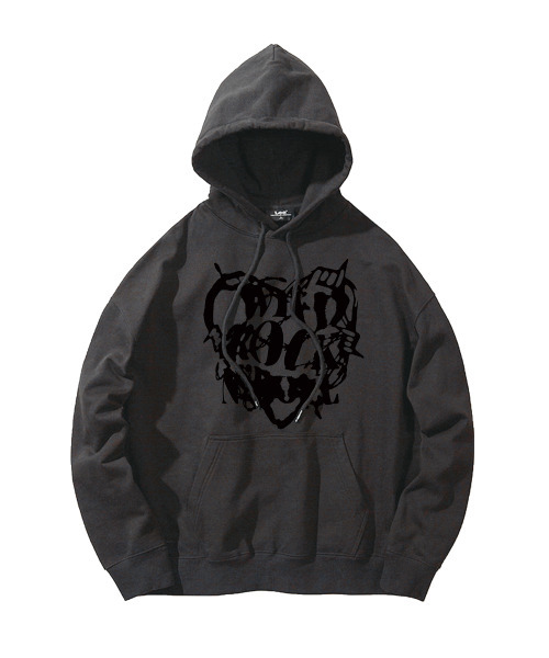 WILDROCK(ワイルドロック)の「クラックハートフードパーカー_チャコール(パーカー・メンズ・その他・LARGE/MEDIUM/SMALL)」の2枚目の写真