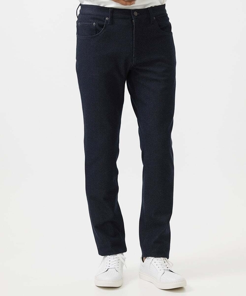 MICHEL KLEIN HOMME   （ミッシェルクランオム）の「デニム調ストレッチファイブポケットパンツ（その他パンツ・メンズ・ブラック/ブラウン/ネイビー・MEDIUM/LARGE/X-LARGE）」の2枚目の写真