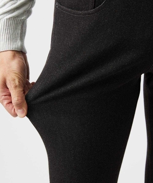MICHEL KLEIN HOMME   （ミッシェルクランオム）の「デニム調ストレッチファイブポケットパンツ（その他パンツ・メンズ・ブラック/ブラウン/ネイビー・MEDIUM/LARGE/X-LARGE）」の7枚目の写真