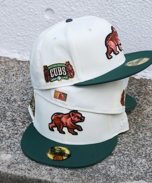 Lafayette(ラファイエット)の「ニューエラ【NEW ERA】- キャップ HOMEGAME別注【Chicago Cubs West Side Grounds 59Fifty Chrome White/Green】(キャップ・メンズ・ホワイト×グリーン・7 5/8/7 1/2/7 3/8/7 1/4/7 1/8/7/6 7/8)」の2枚目の写真