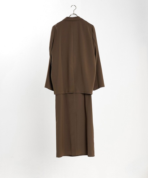 Kana（カナ）の「シングルジャケット 袖ファスナー Iライン ワンピース 2点セット パーティー ドレス 結婚式 お呼ばれ オケージョン（ドレス・レディース・ブラック/チャコールグレー/ブラウン・S/M）」の5枚目の写真
