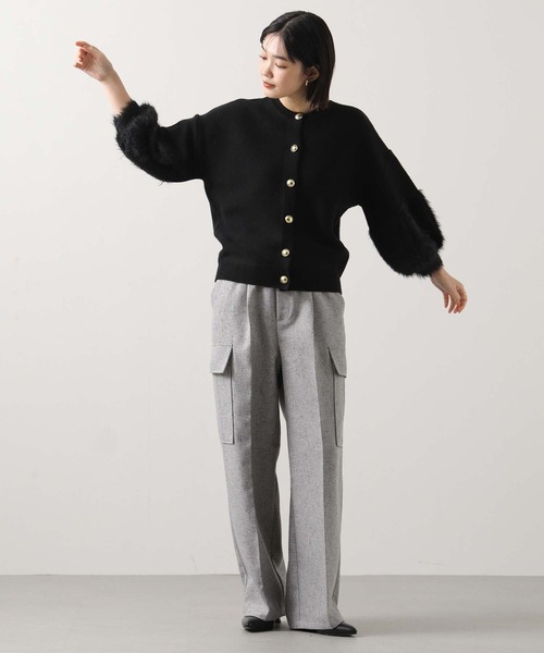 Gready Brilliant(グレディブリリアン)の「ツイードカーゴパンツ(その他パンツ・レディース・グレー/オフホワイト・38)」の14枚目の写真