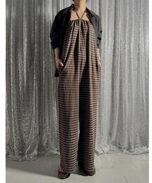 PROVOKE （プロヴォーク）の「provoke（プロヴォーク）ボーダーコンビネゾン（ルームウェア/パジャマ）」