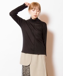 メローガーゼハイネック長袖Tシャツ