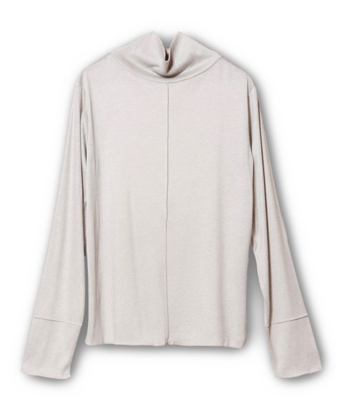 OSMOSIS（オズモーシス）の「メローガーゼハイネック長袖Tシャツ（Tシャツ/カットソー・レディース・ブルー/ブラック/アイボリー/チャコール・ONE SIZE）」の14枚目の写真